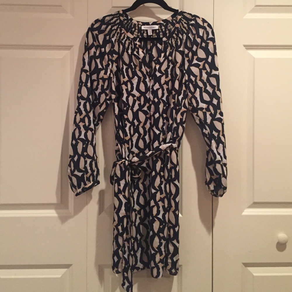 Printed BR Shift dress