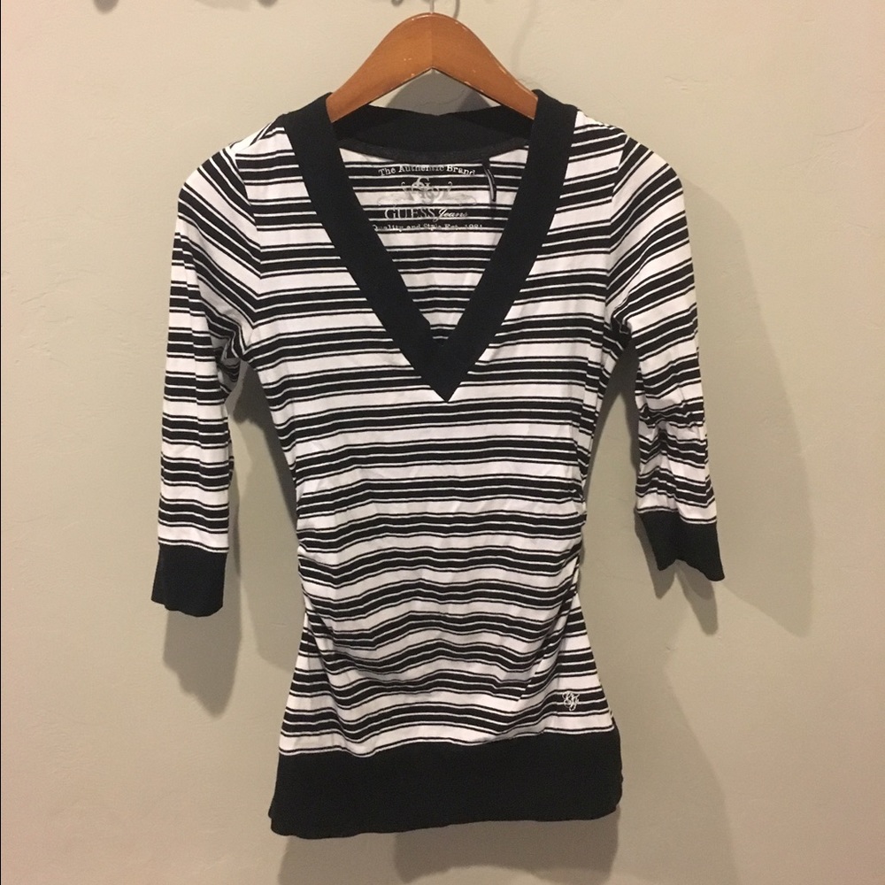 Guess Striped 3/4 sleeve shirt