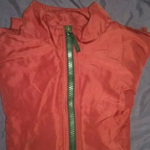 OLD NAVY RED ZIP-UP WINDBREAKER JACKET