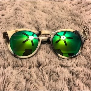 illesteva Leonard mirrored sunglasses