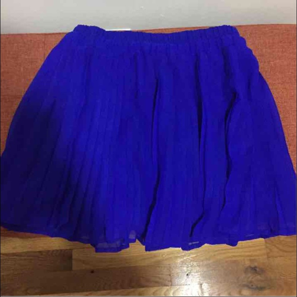 Charlotte Russe pleated Royal Blue skirt