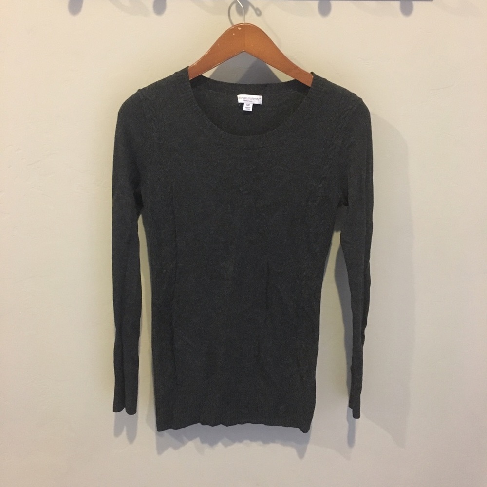 Charcoal grey Liz Lange Maternity Sweater