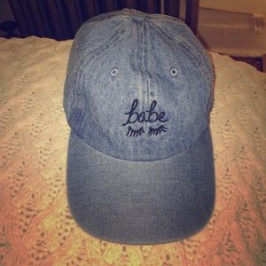 💙URBAN OUTFITTERS babe light blue hat 💙