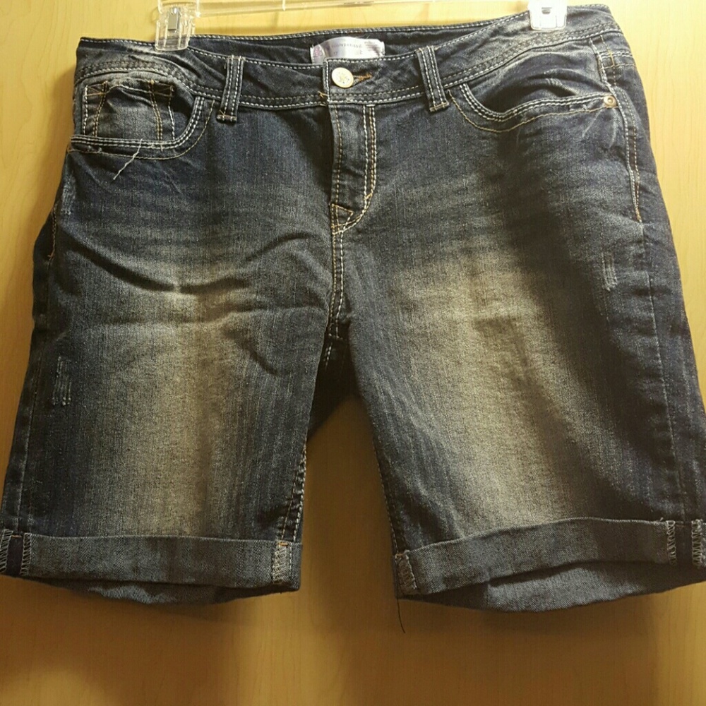 Dark Denim Shorts