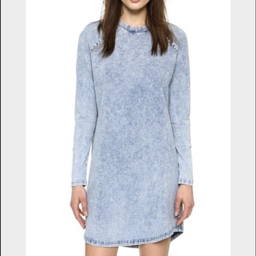 The fifth label beat long sleeve dress xs denim