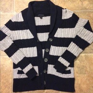 Tommy Hilfiger Navy and Cream Cardigan