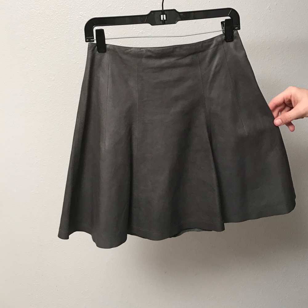 Alice + Olivia leather skirt.