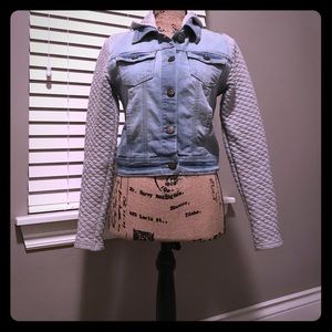 jean jacket with hood