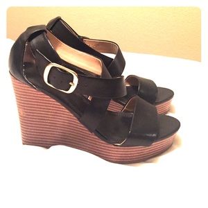Black Banana Republic Wedges