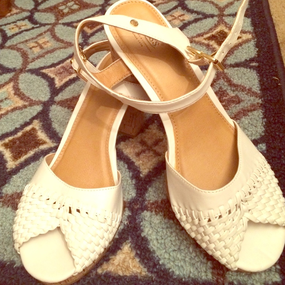 Bass strappy heels