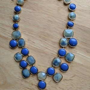 Banana Republic Blue Stone Statement Necklace