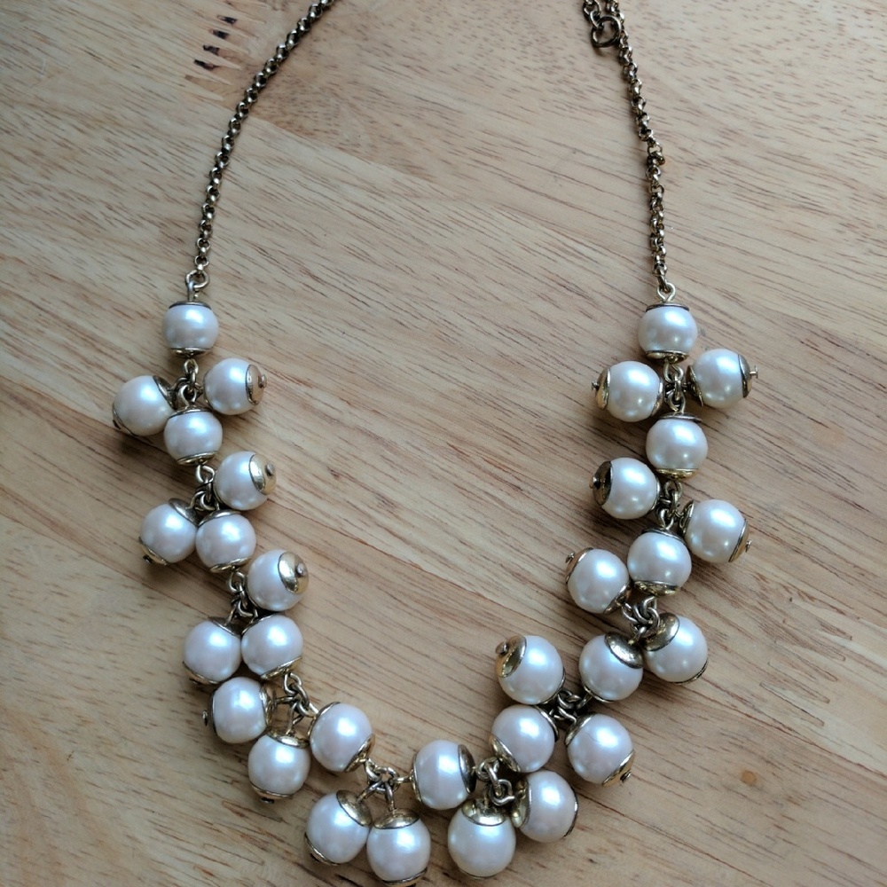 J. Crew Faux Pearl Statement Necklace