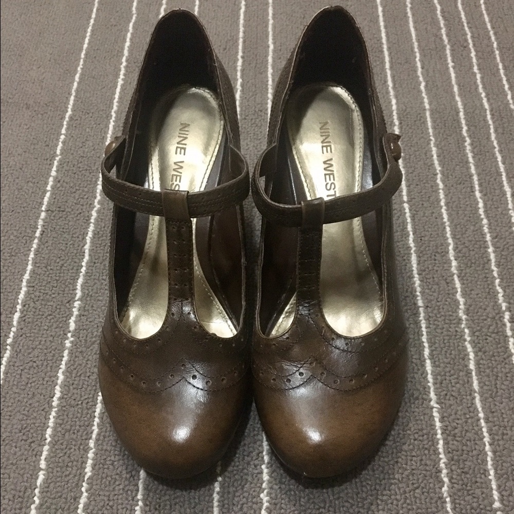 Nine West T-Strap Heels