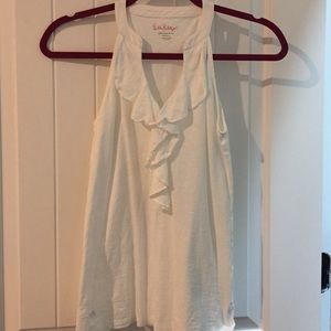 Lilly Pulitzer ruffle racerback tank