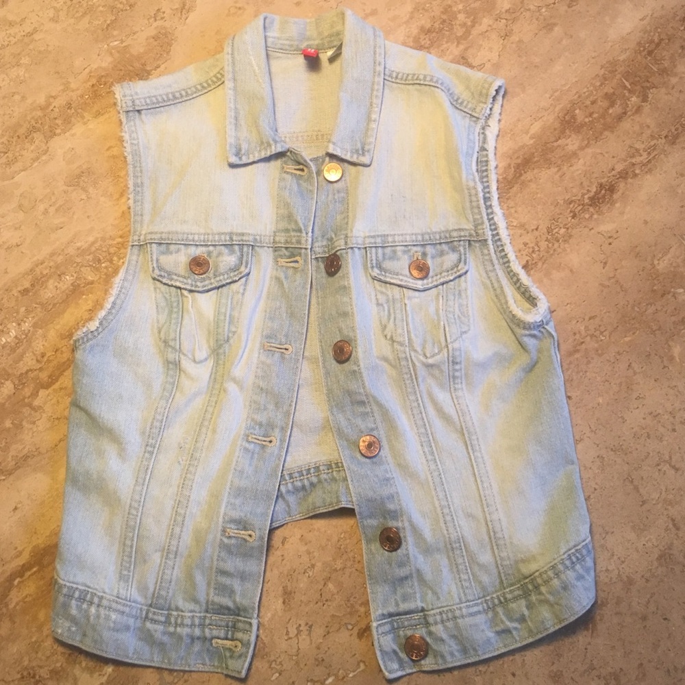 Denim jean vest H&M small US 4