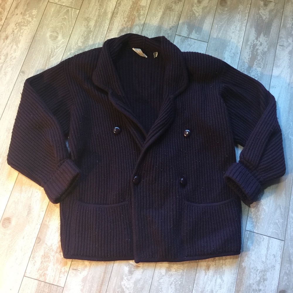 Jane Justin Purple Wool Sweater/Coat.1757