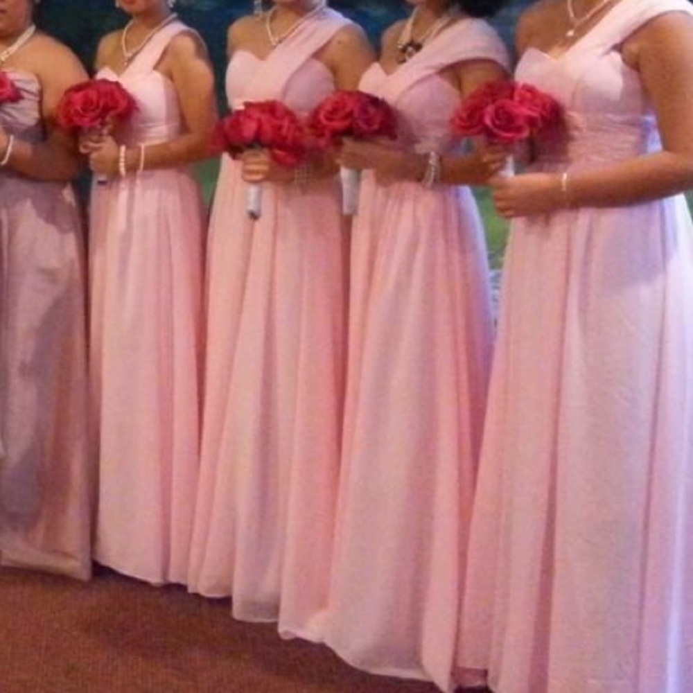 Soft Pink Bridesmaid's Dress