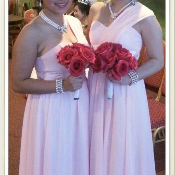 Soft Pink Bridesmaid's Dress - Picture 2 of 2