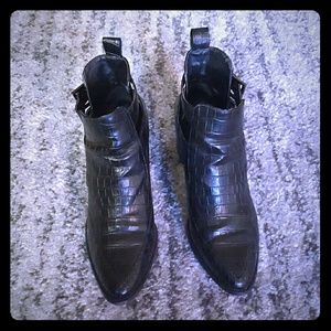 Asos ankle boots with side straps