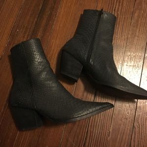 LF Matisse Snakeskin Booties