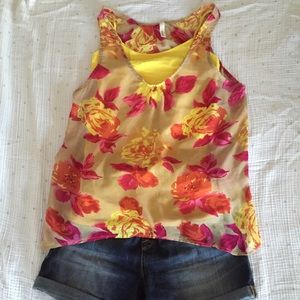 🎉1/17 Host Pick🎉 Boutique sheer floral tank