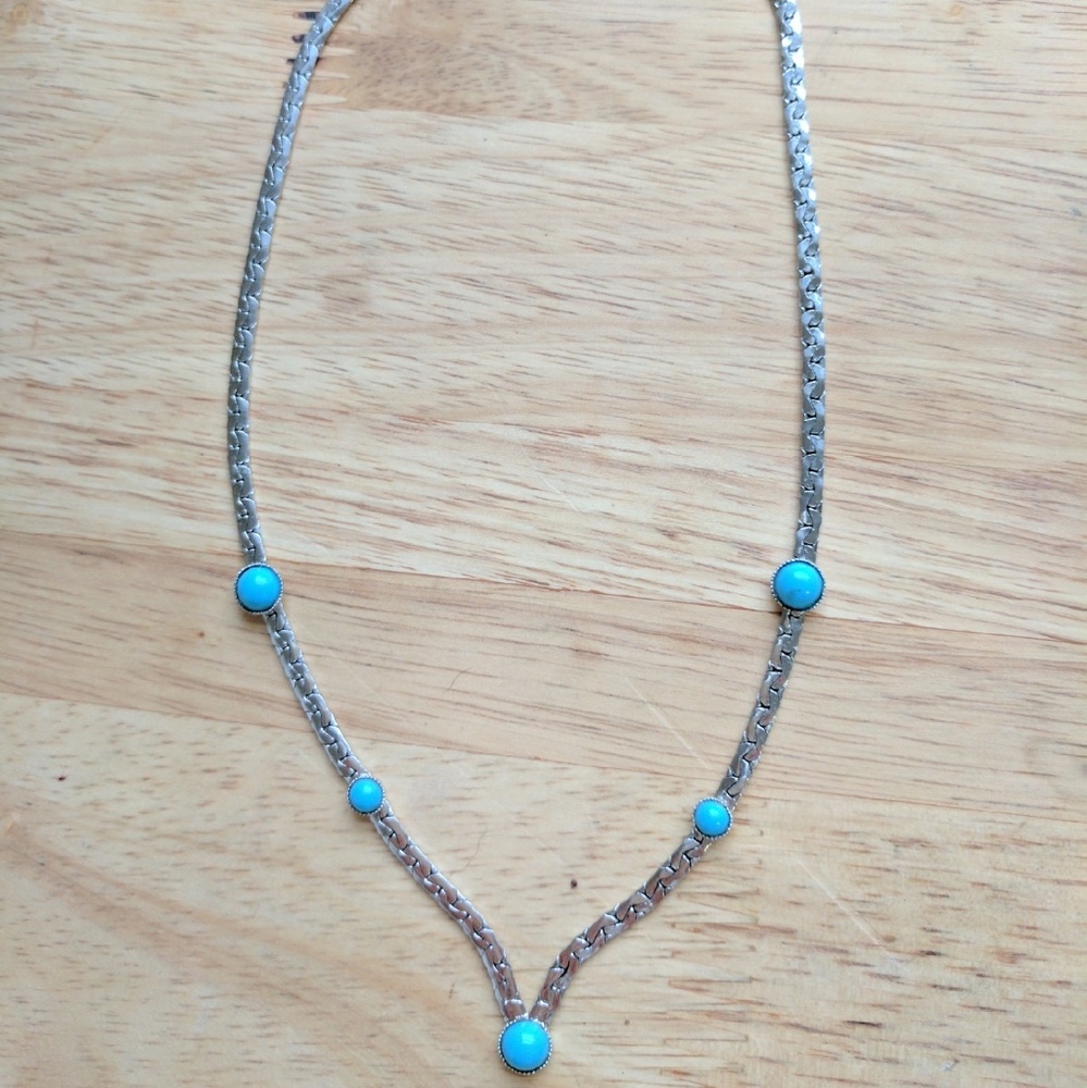 Silver and Turquoise Necklace