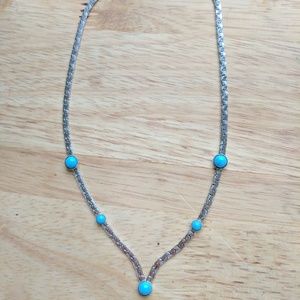 Silver and Turquoise Necklace