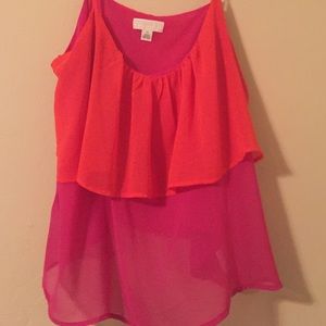 Beautiful Orange and Pink Top