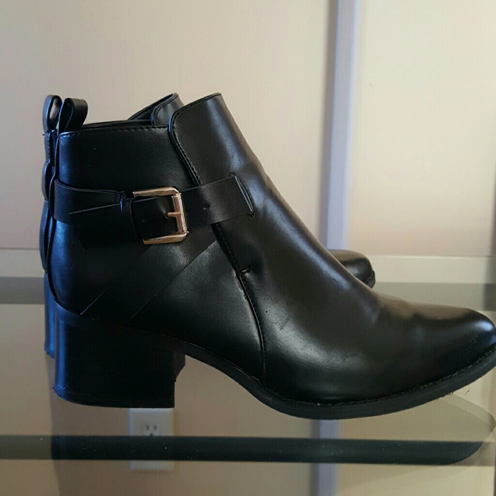 Black Heeled Ankle Boots