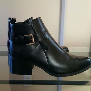 Black Heeled Ankle Boots