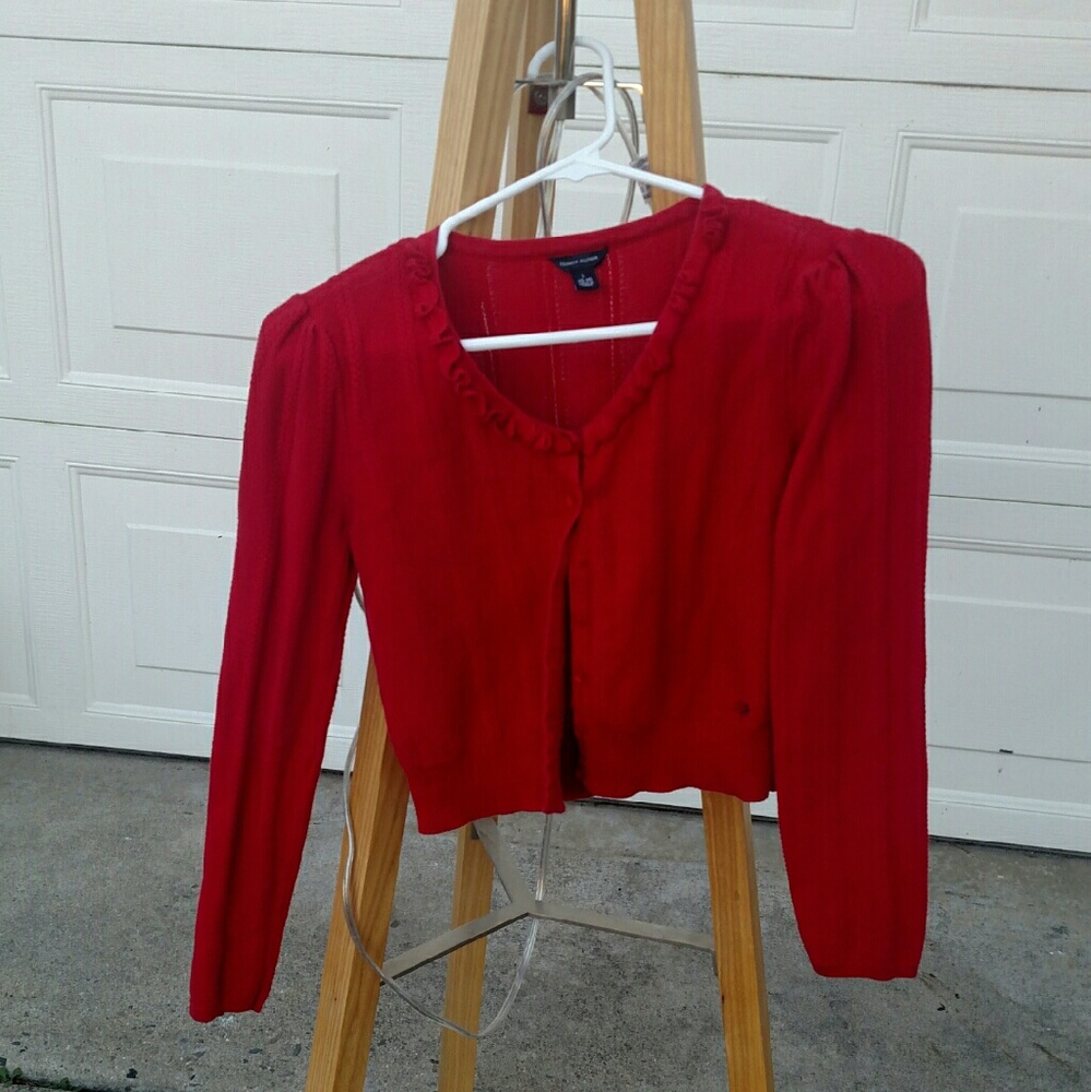Tommy Hilfiger Red Cardigan