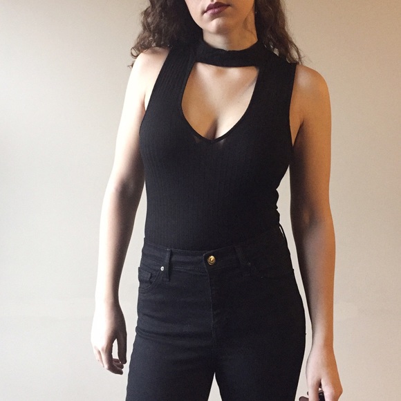 Black choker bodysuit - Picture 3 of 3