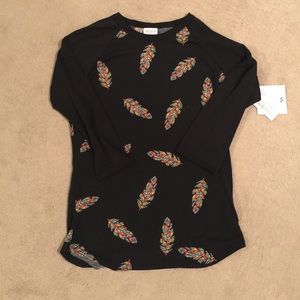 NWT Lularoe Randy with FEATHERS!