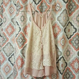 Pale pink razor back tank *FINAL PRICE*