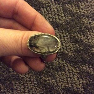 Sterling Silver and Rutilated Quartz ring