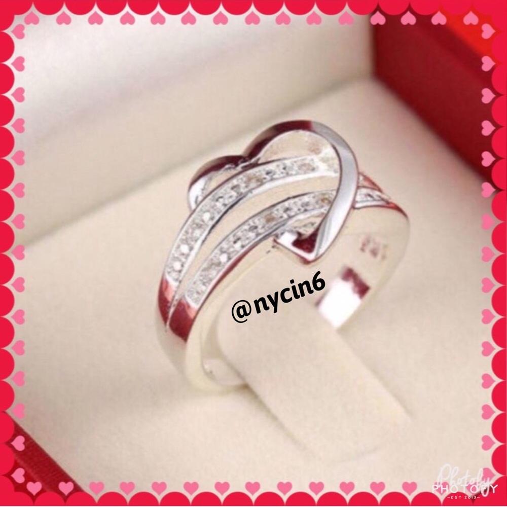 Heart Love Sterling Silver Ring 💍 🌟Brand New🌟