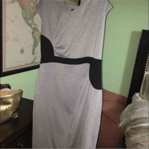 Plus size gray dress