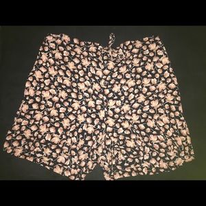 High-Waisted Banana Republic Floral Shorts