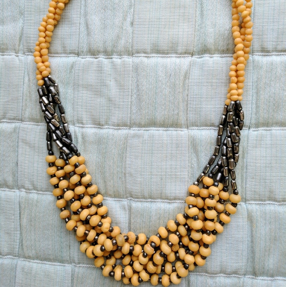 Beachy Beaded Statement Necklace