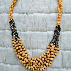 Beachy Beaded Statement Necklace