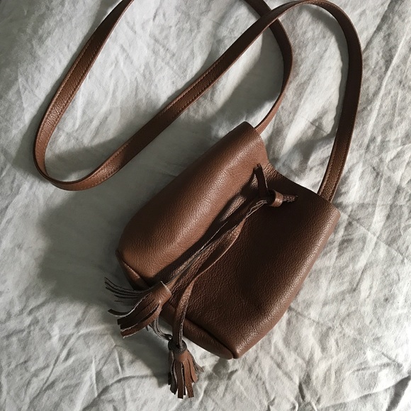 Leather mini bucket bag - Picture 2 of 4