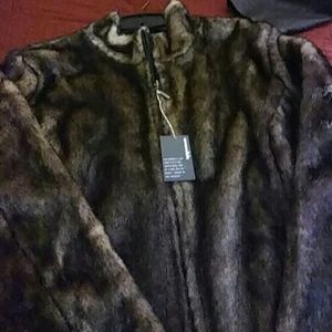 Faux fur jacket