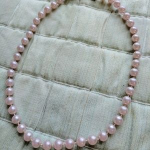 Lavender Faux Pearl Necklace