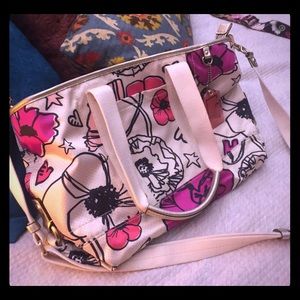 Coach floral purse.