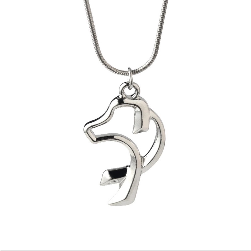Dog Lover, Dog Abuse Awareness Ribbon Pendant  N/L