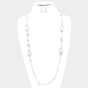 Long Crystal & Pearl