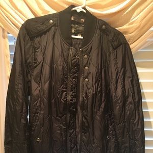 Quilted bomber jacket