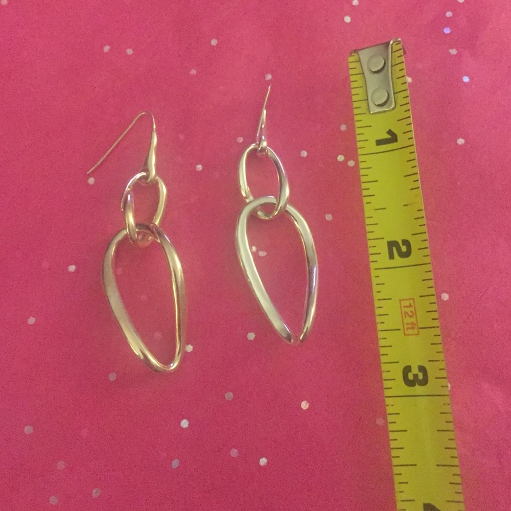 NWOT Silver chain link earrings