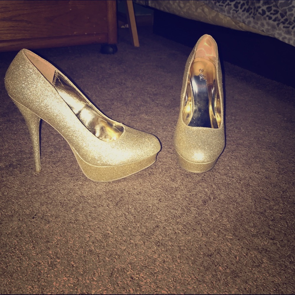 Gold heels