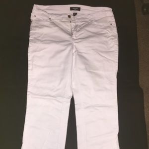 Nine West White Boot-Cut Jeans